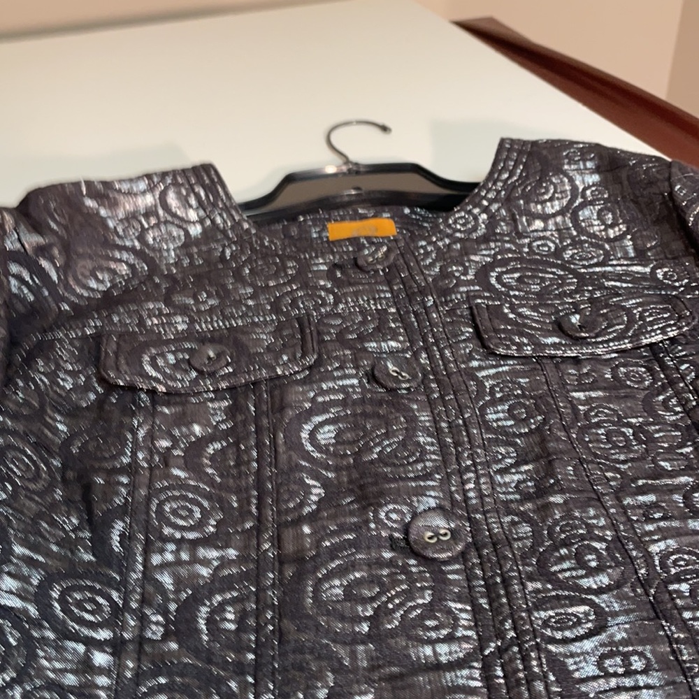 Ruby Rd black metallic jacket - Picture 3 of 9